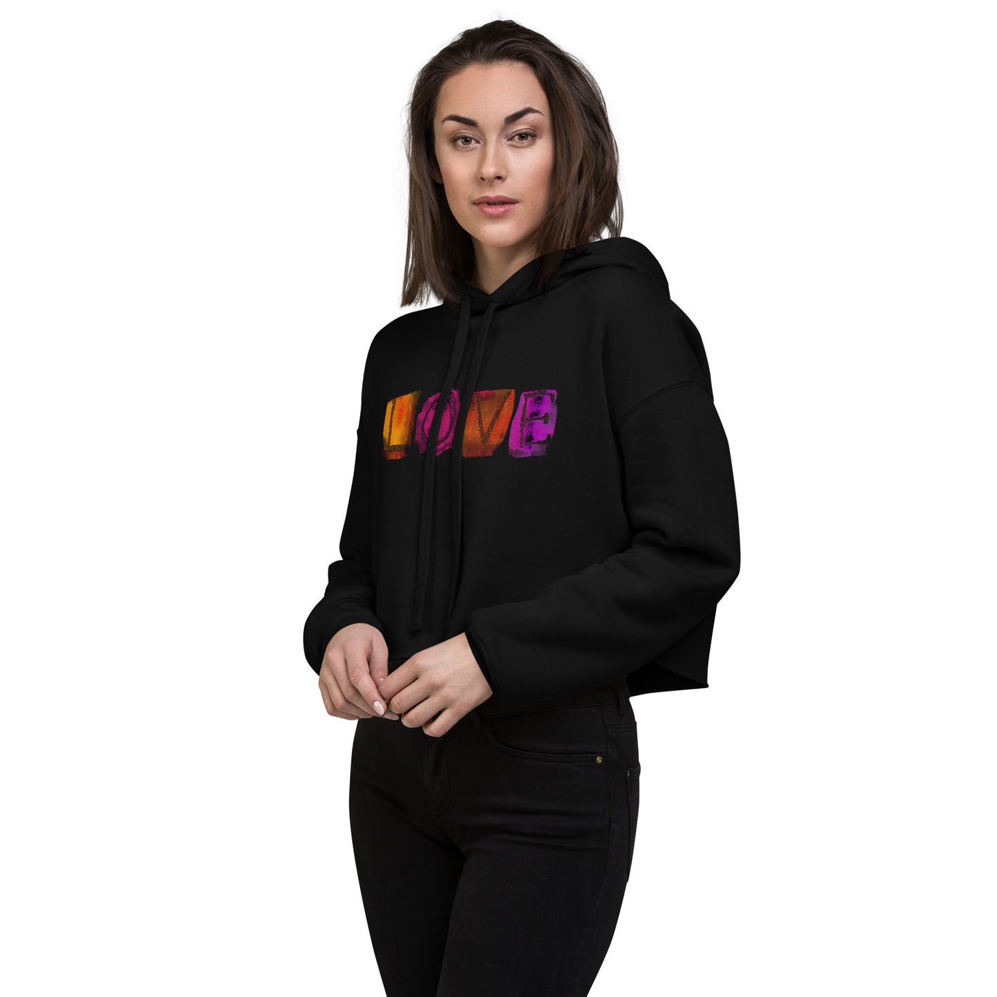 Sudadera corta LOVE