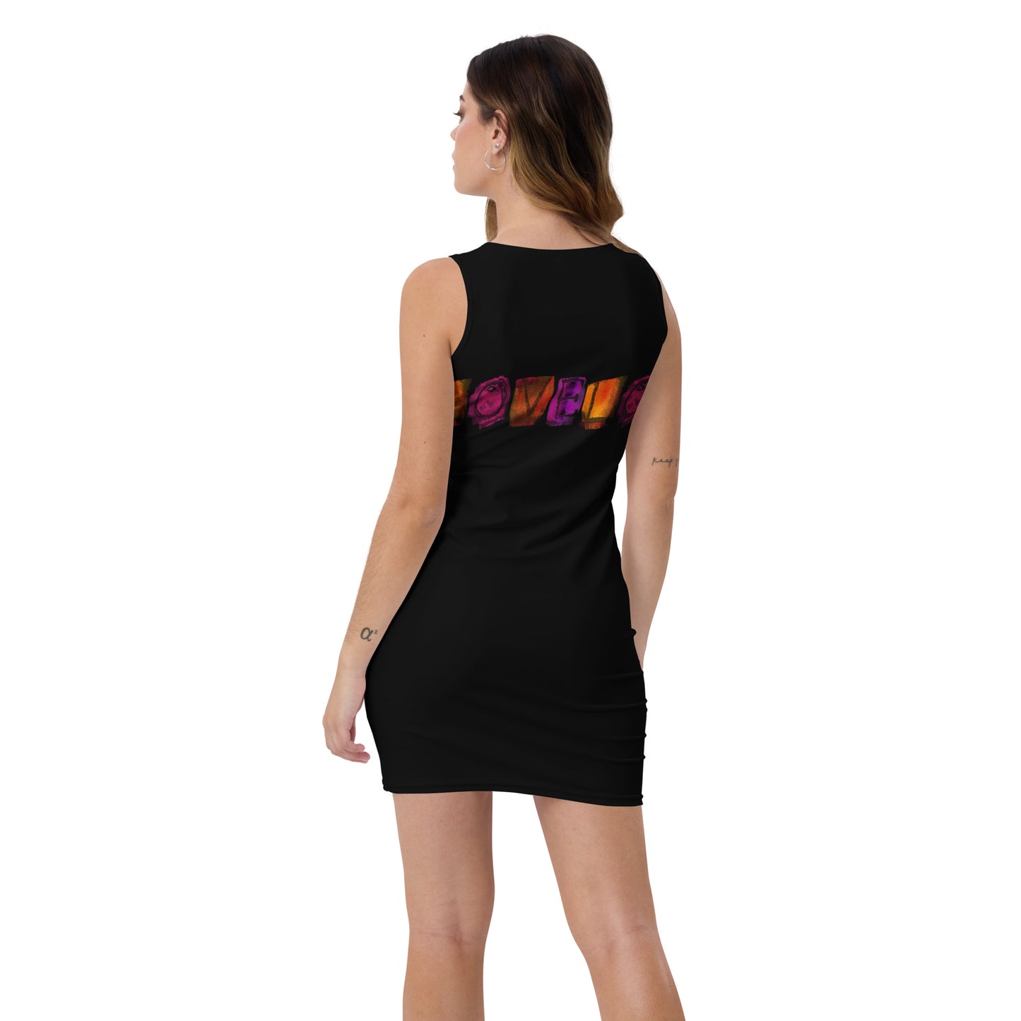 Vestido LOVE ceñido black