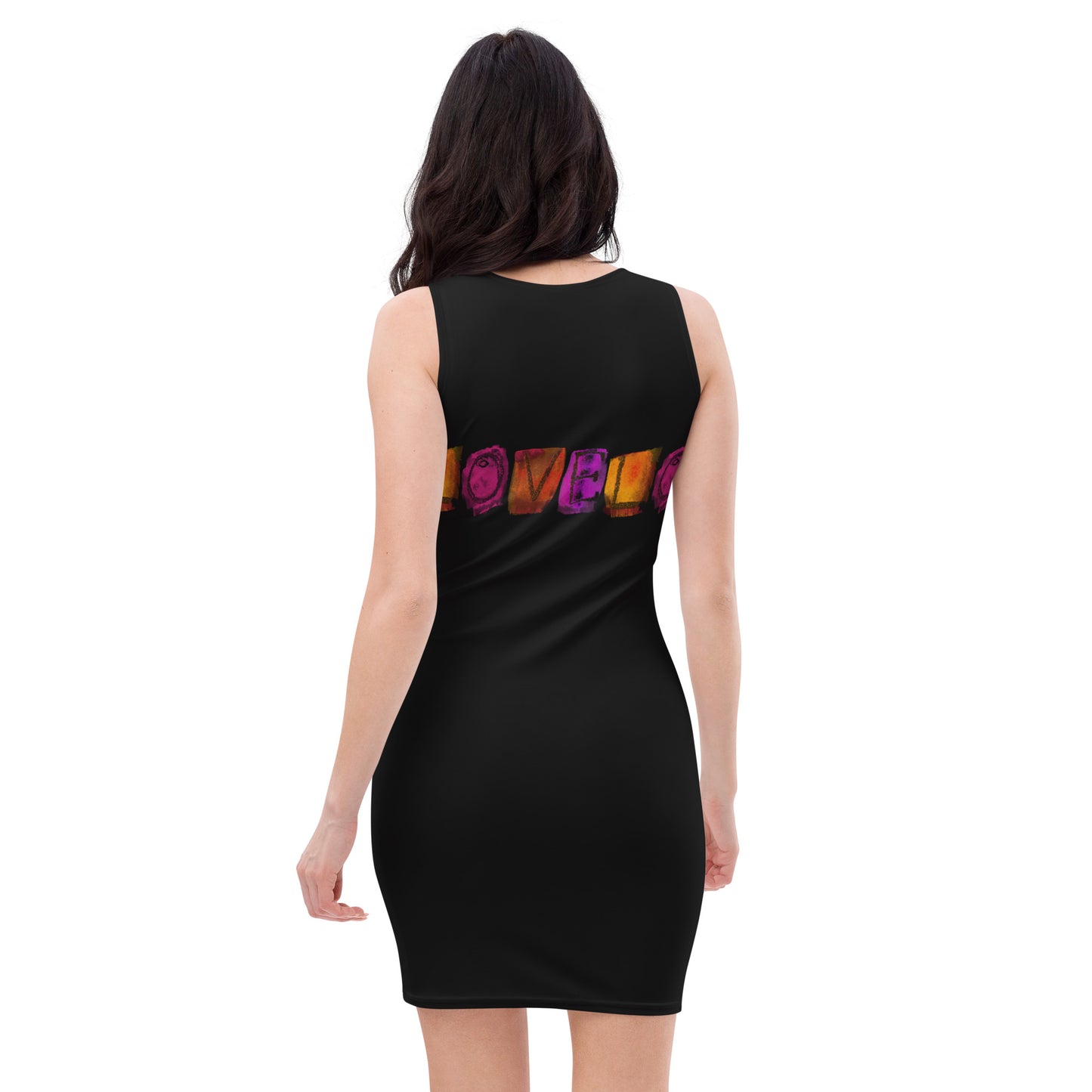 Vestido LOVE ceñido black