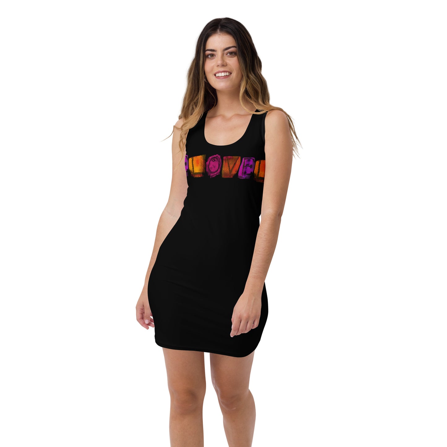 Vestido LOVE ceñido black