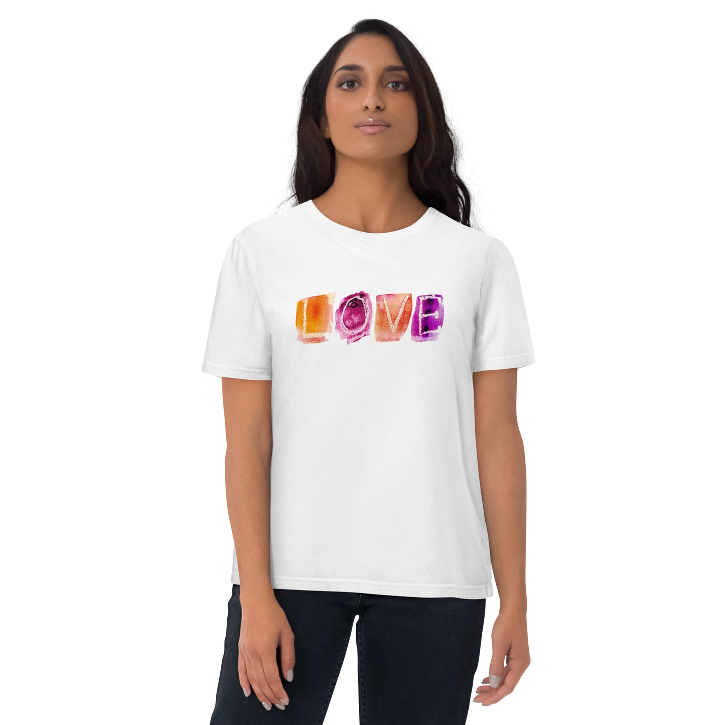 Camiseta LOVE de algodón orgánico unisex