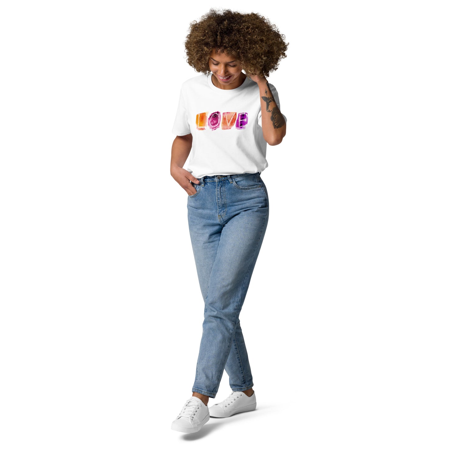 LOVE T-shirt in organic cotton unisex