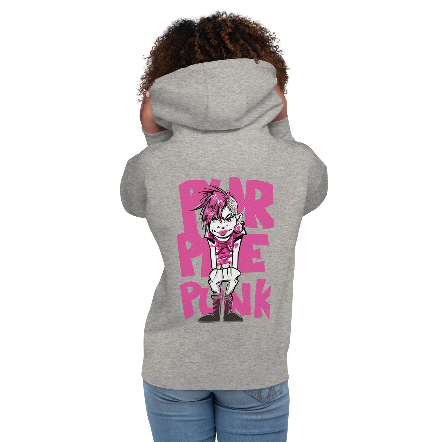 Sudadera PURPLE PUNK con capucha unisex