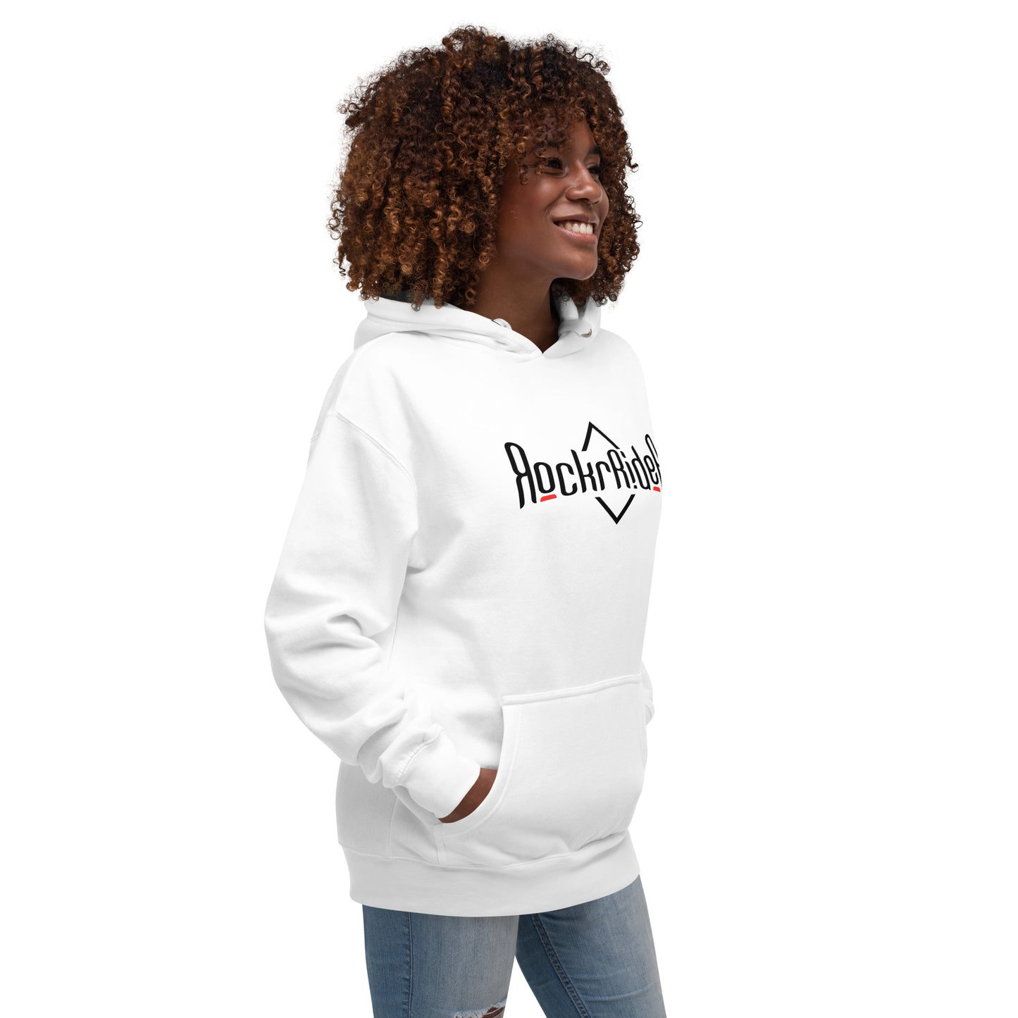 Sudadera RockrRider con capucha unisex white