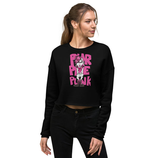 PURPLE PUNK short sweatshirt