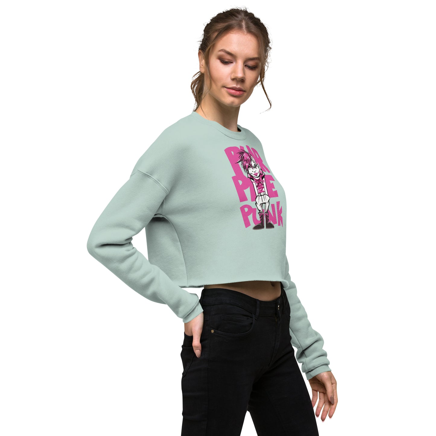 PURPLE PUNK short sweatshirt