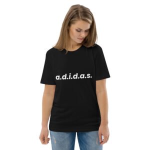 a.d.i.d.a.s. Camiseta de algodón orgánico unisex